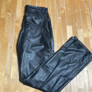 H&M vegan leather pants